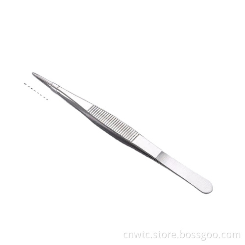 Medical Surgical Tools: 304 Stainless Steel Forceps, Micro Scissors, and Curved Tweezers